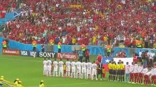 Hino Nacional do Chile a capela no Maracanã [upl. by Alvina]