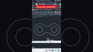 AutoCAD practice drawing autocad autocad2d [upl. by Merriam]