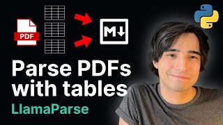 LlamaParse Convert PDF with tables to Markdown [upl. by Nayab]