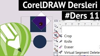 Corel Draw ile Grafik Tasarım  Crop Kırpma Aracının Kullanımı Ders11 [upl. by Sanderson]