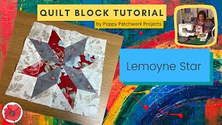 How to make the 8quot Lemoyne Star Quilt Block ◈ Free Quilting Tutorial [upl. by Caterina522]