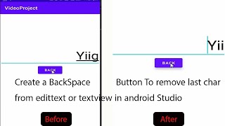 How to create a BackSpace Button in java Android Studio [upl. by Ettesil]