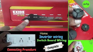 ⚡How to make Inverter wiring  Switch board wiring  complete procedure  tips in 2024 [upl. by Malchy426]