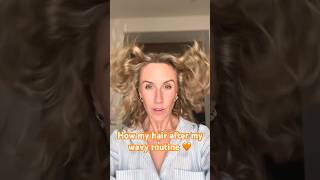 The HUGE difference product amp method make  my wavy hair routine ➰ wavyhair wavyhairroutine [upl. by Zeni]