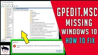 GPEDITMSC Windows Cannot Find GpeditmscEnable Group Policy Editor In Windows 10 [upl. by Vescuso]