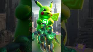 Superheroes But 😲PikachuMarvelampDC All Charactersshort viral [upl. by Hareehahs]