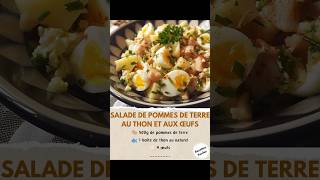 Salade de Pommes de Terre au Thon et aux Œufs 😋 retrouve la recette en commentaire [upl. by Constanta]