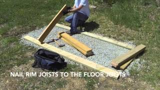 How To Build A Lean To Shed  Part 1  Gravel Foundation And Floor Framing [upl. by Sanderson317]