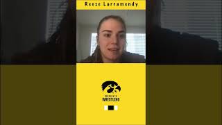 Iowa Hawkeye National Champ Reese Larramendy Watch the full interview WardWrestling [upl. by Ardnauqal]