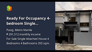 Ready For Occupancy 4bedroom Single Attached House For Sale in Pasig [upl. by Milzie]