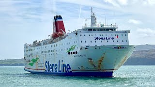 MV Stena Europe Arrives at Fishguard Harbour 12424 [upl. by Neb639]