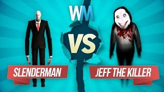 Slenderman vs Jeff the Killer Creepypasta Battle [upl. by Renee]