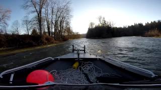 Running Clackamas River from Carver down to mouth in jetboat UNCUT GOPRO FOOTAGE [upl. by Annohsak]