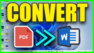 How to Convert PDF to Word document using Word without losing Formatting  PDF to word Offline 2023 [upl. by Weathers]