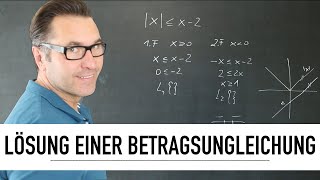 Was ist eine Betragsungleichung  Lösung einer Betragsungleichung  Zeichnerisch Lösung [upl. by Frodi]