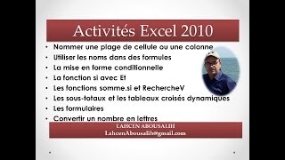 Les Formulaires Excel 1 [upl. by Arres894]