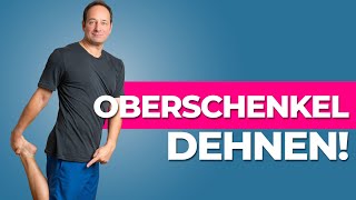 Oberschenkel dehnen  3 effektive Übungen gegen Knieschmerzen amp Arthrose [upl. by Desirae886]