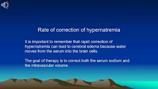 Correction of hypernatremia [upl. by Anam]