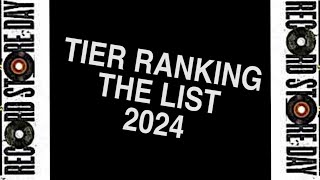 Record Store Day Tier Ranking the List 2024 [upl. by Eyar711]