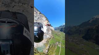 2way BASE jump in Switzerland 🇨🇭🏔️ flying adrenaline mountains mountain basejump adventure [upl. by Sudaorb555]