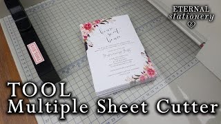 Demo of the Multi Paper TrimmerCutterGuillotine  DIY invitation [upl. by Rehttam]