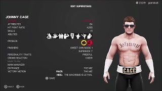 WWE 2K19  Mortal Kombat  Johnny Cage Showcase [upl. by Llenart]