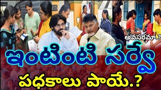 ఇంటింటి సర్వే అవసరమా  AP Govt People Survey Updates  ఉచిత పధకాల కోసమే ఈ సర్వే [upl. by Threlkeld]