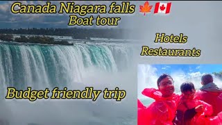 Niagara Falls boat ride experienceget soaked travel vlog [upl. by Nuyh]