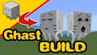 Minecraft Ghast  Ghast Build  Ghast Statue PS4 XBox PC Pocket Edition Switch [upl. by Derfniw219]