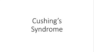 Cushing Syndrome  For Medical Students [upl. by Estelle]