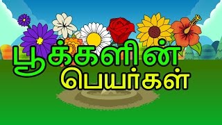 Tamil Flowers Names  Different Type of Flower Names For Tamil – KidsTv Sirukathaigal [upl. by Ajnin]