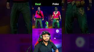 Fake vs real 😂😂 shortsfeed freefireshorts [upl. by Leihcey]