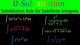 How to Integrate Using USubstitution Substitution Rule for Indefinite Integrals [upl. by Antonius]