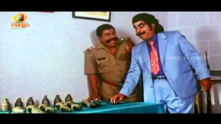 Yamaleela Movie Comedy Scenes  Kaikala Satyanarayana Eats Bullets and Bombs [upl. by Legyn]