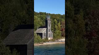 Lighthouse on Pictured Rocks National Lakeshore [upl. by Emmit]