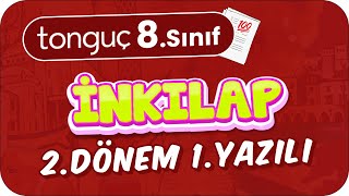 8Sınıf İnkılap 2Dönem 1Yazılıya Hazırlık 📑 2024 [upl. by Roy]