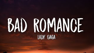 Lady Gaga  Bad Romance TikTok sped up Lyrics  I want your love and I want your revenge [upl. by Htedirem]