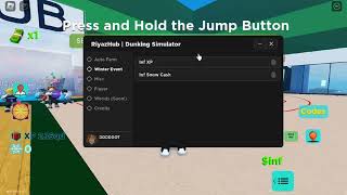 Dunking Simulator Script  INF Cash  Auto Rebirth  INF Boost [upl. by Pero]