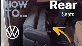 Rear seats removal Volkswagen caddy mk4 2017 [upl. by Latsirc]