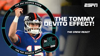 The Tommy DeVito EFFECT is in full force 🤌  The Pat McAfee Show [upl. by Carter]