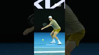 Jannik Sinner Forehand slowmotion shorts slowmotion [upl. by Seravaj]