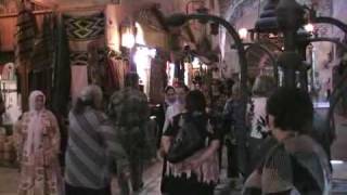 Syrian tourists Handicrafts Souk Aleppo Citadel Syria [upl. by Ennaed211]