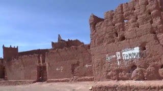 Remains of the Ancient Kasbah at Tamdaght village  High Atlas Mountains Morocco [upl. by Tiffi]