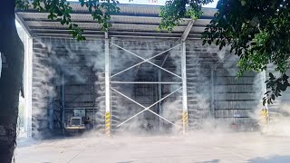 Factory air cleaning made easy with fog systems  Nebufly Fog Misting System [upl. by Roz226]