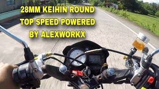 Top speed 28mm keihin round powered by AlexWorkx [upl. by Eelesor]