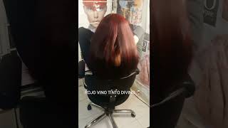 cabello color rojo vinotinto rojoredwineredhairredcolor parati foryou hairstyle colors fyp [upl. by Ariane]