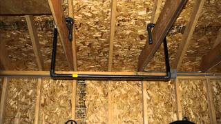 Make a homemade garage pull up bar chin up bar [upl. by Aslam]