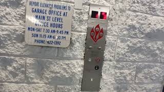 Modernized Dover traction parking elevators at the Galleria mall White Plains NY [upl. by Aowda]