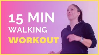 Walking Workout 15 Min Caminata en casa [upl. by Apoor]