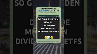 Jeden Monat Dividende mit diesen Dividenden ETFs  dividende aktien [upl. by Nali110]